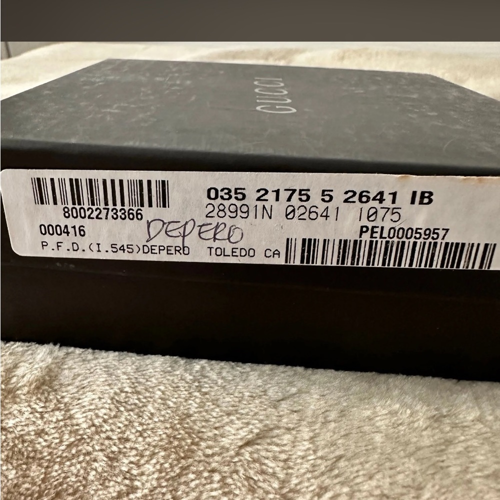 Authentic Men's Gucci Bi-Fold Depero Black Wallet. Used condition. - Picture 6 of 11